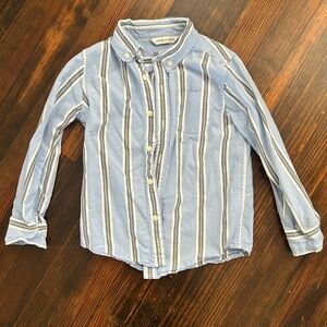 Janie and Jack, blue and white button-down shirt, size: 4
